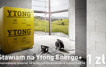 Ytong Energo+, najcieplejszy materiał na ściany jednowarstwowe, teraz w promocyjnej cenie