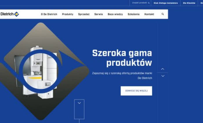 De Dietrich Technika Grzewcza z nowym serwisem www