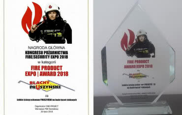 Nagroda FIRE SECURITY EXPO 2018 dla Blachy Pruszyński
