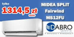 Dabro-oferta - klimatyzator Midea Split za 1314,5 zł netto do 25 lipca 2014r Dabro-oferta - klimatyzator Midea Split za 1314,5 zł netto do 25 lipca 2014r